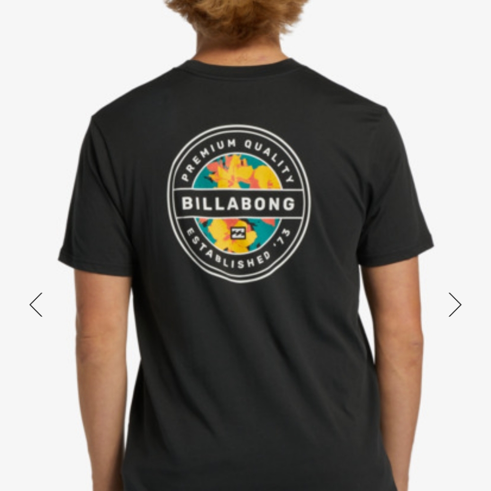 The Rotor T-Shirt for men features bold heritage graphics Billabong Lg